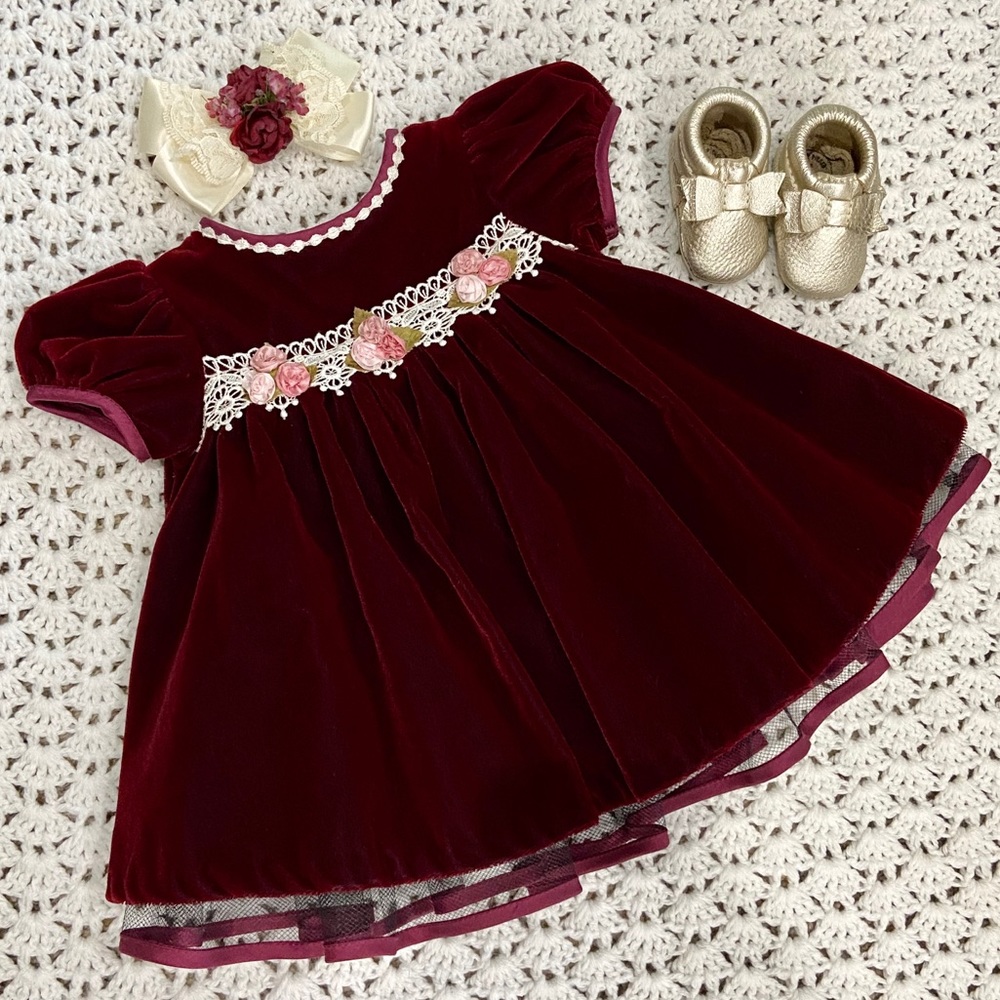NWOT Bonnie Baby velvet dress